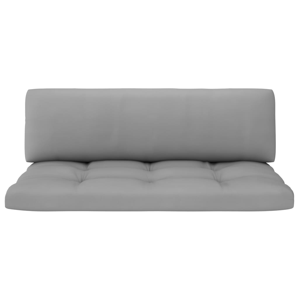 Divano Centrale da Giardino Pallet-Sofa Modulare-Divanetto da esterno Legno Pino Impregnato Grigio 815497