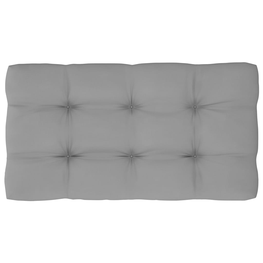 Divano Centrale da Giardino Pallet-Sofa Modulare-Divanetto da esterno Legno Pino Impregnato Grigio 815497