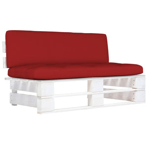 Divano Centrale Giardino su Pallet Bianco Legno Pino Impregnato cod mxl 72825