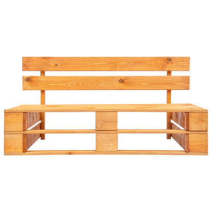 Divano Centrale da Giardino Pallet Legno Pino Impregnato Ambra 3066526