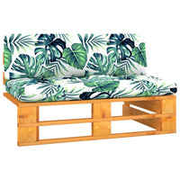 Divano Centrale da Giardino Pallet Legno Pino Impregnato Ambra