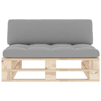Divano Centrale Giardino su Pallet in Legno di Pino Impregnato 3066531