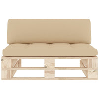 Divano Centrale Giardino su Pallet in Legno di Pino Impregnato cod mxl 54947