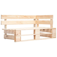 Divano a 2 Posti su Pallet con Cuscini Legno di Pino Impregnato cod mxl 56844