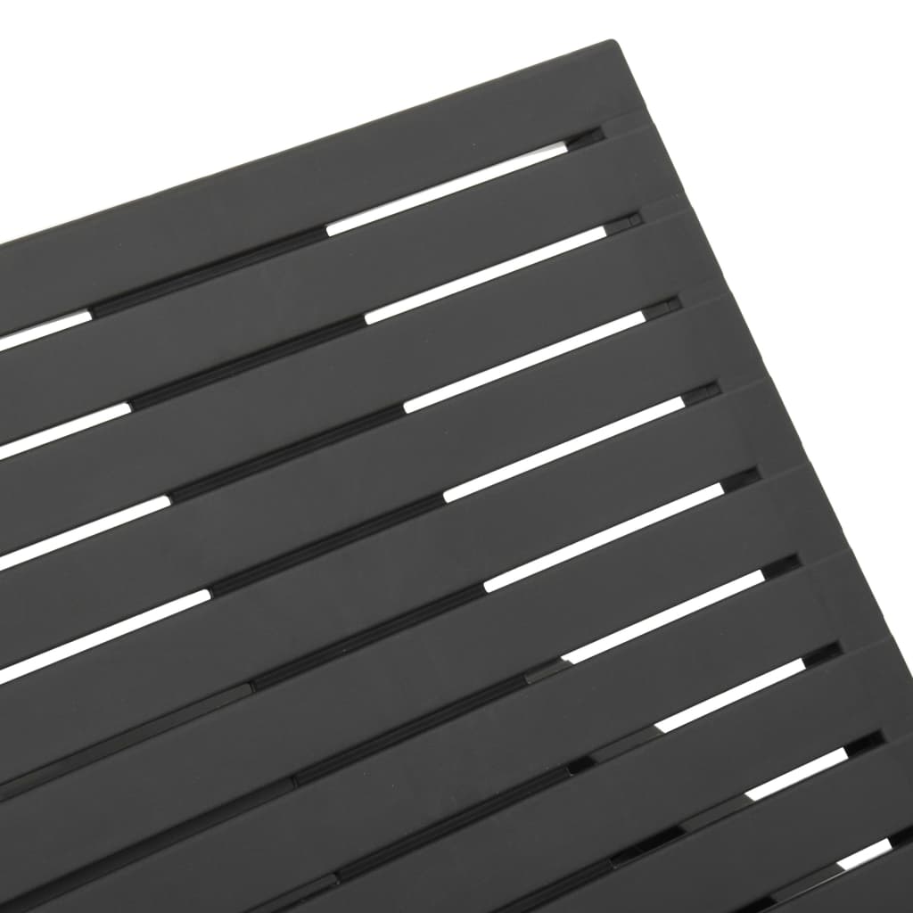 Lettino Prendisole in Plastica Antracite 315827