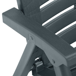 Sedie da Giardino 2pz in Plastica Verde 315837