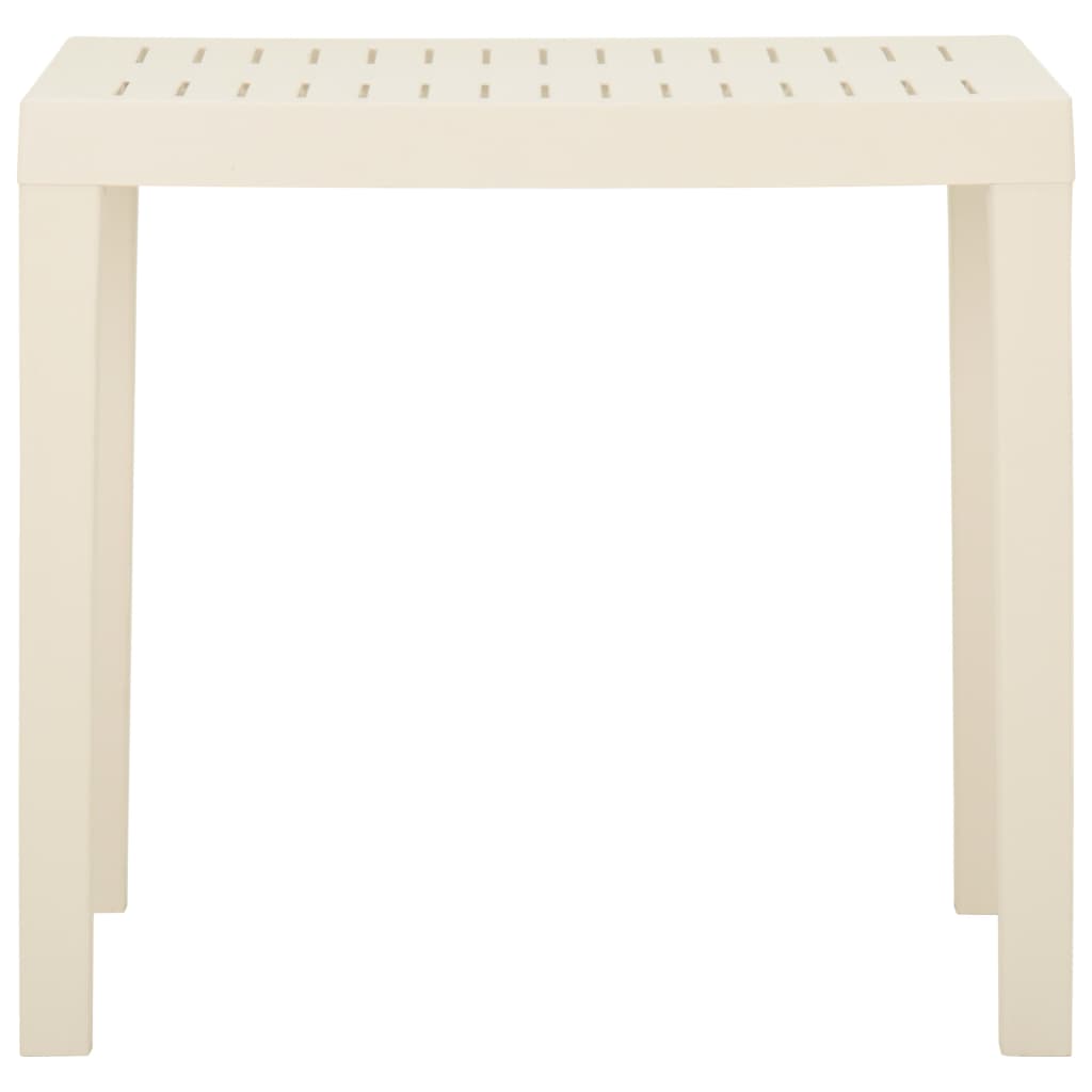 Tavolo da Giardino Bianco 79x65x72 cm in Plastica 315842