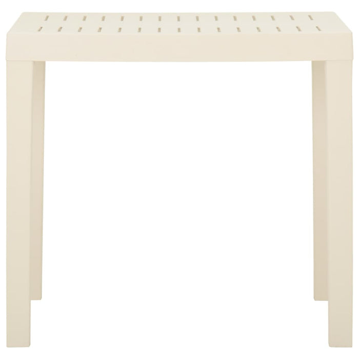 Tavolo da Giardino Bianco 79x65x72 cm in Plastica 315842