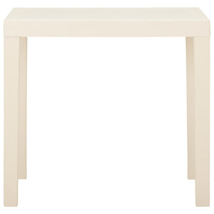 Tavolo da Giardino Bianco 79x65x72 cm in Plastica 315844