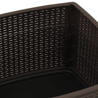 Tavolo da Giardino Mocca 53x53x40 cm in Plastica