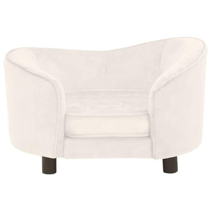 Divano per cani 69 cm peluche crema 02_0000134