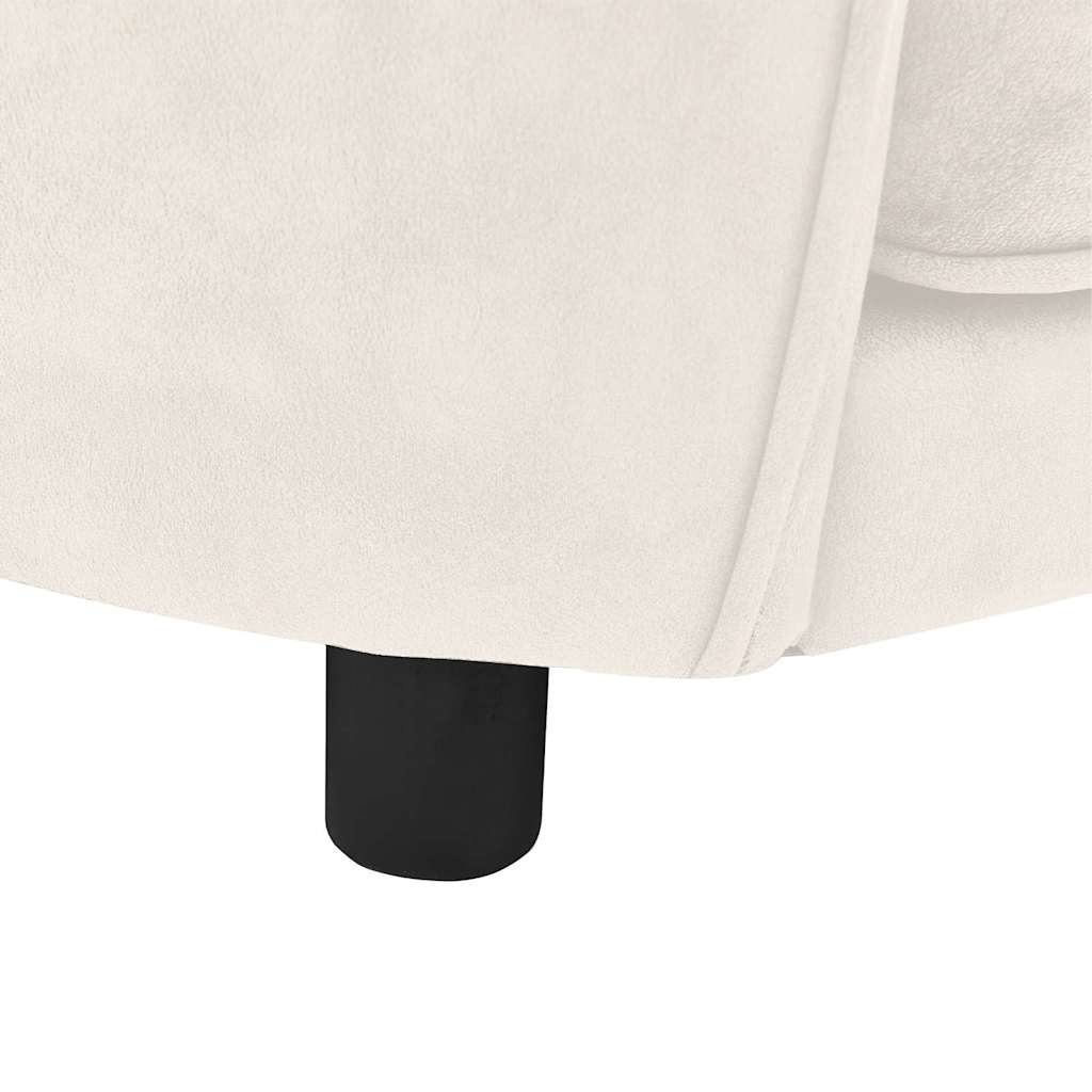 Divano per Cani Crema 69x49x40 cm in Peluche 171025