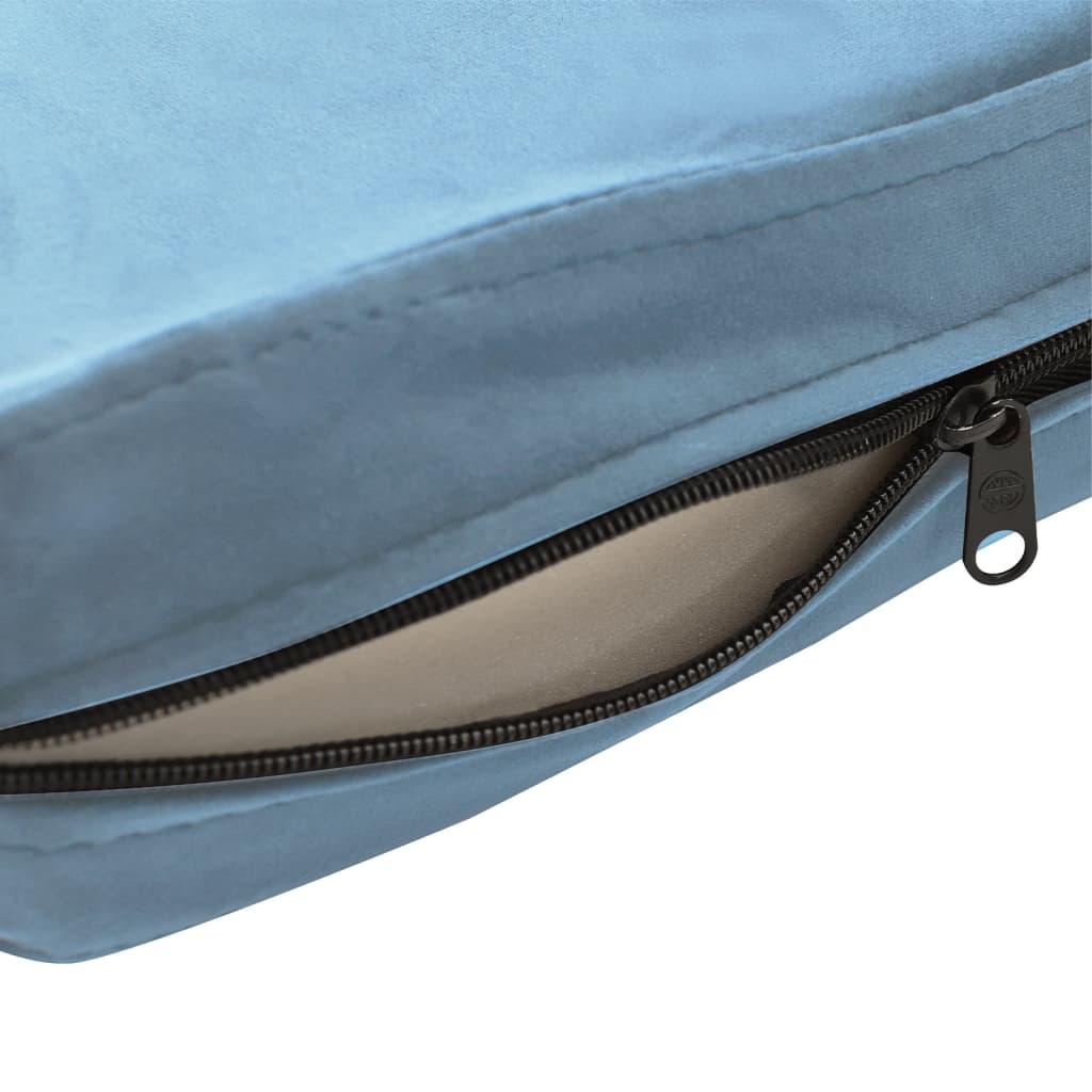 Divano per cani 72 cm peluche turchese 02_0000222