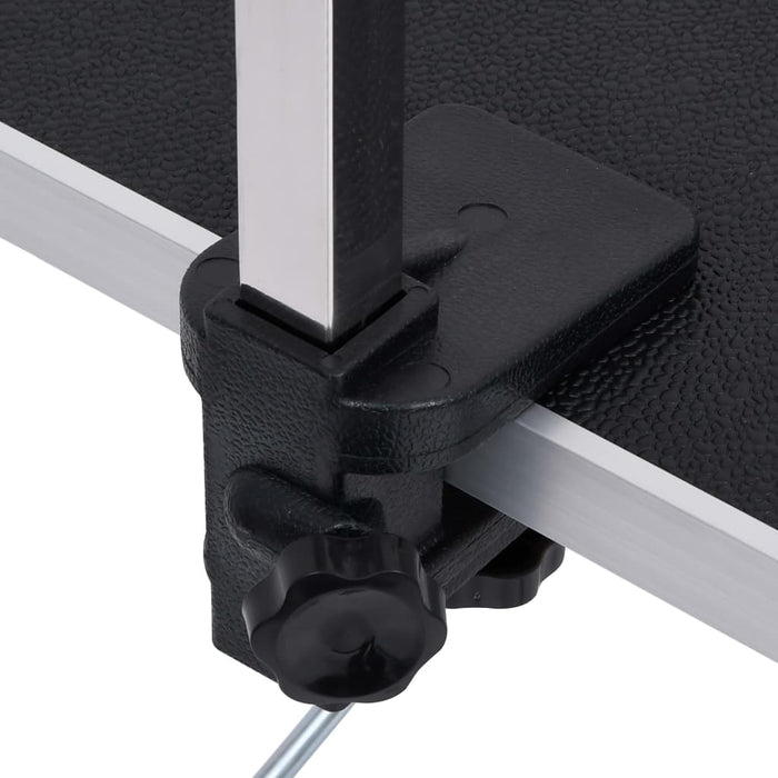 Tavolo Toelettatura per Cani Regolabile con 2 Anelli e Cesto 171069