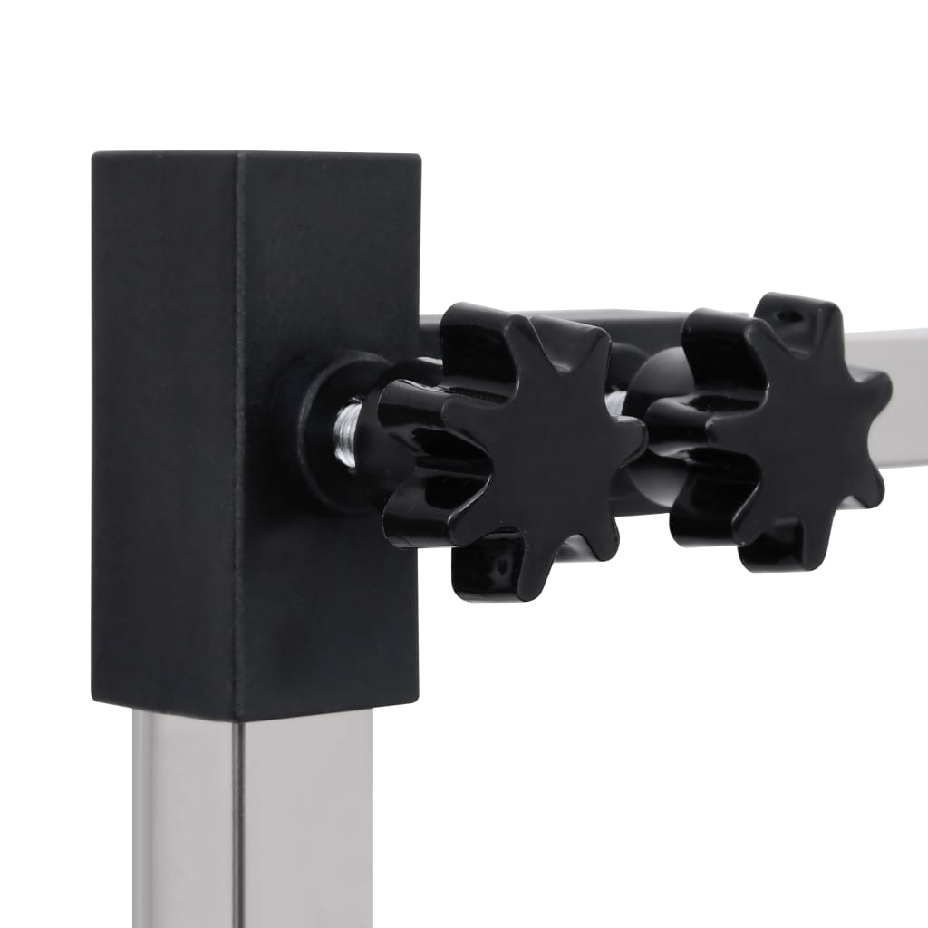 Tavolo Toelettatura per Cani Regolabile con 2 Anelli e Cesto 171070