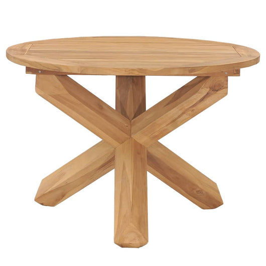 Tavolo da Pranzo da Giardino Ã˜110x75 cm Legno Massello di Teak