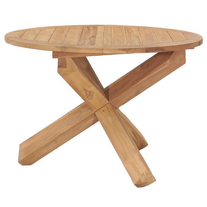 Tavolo da Pranzo da Giardino Ø110x75 cm in Massello di Teak 316169
