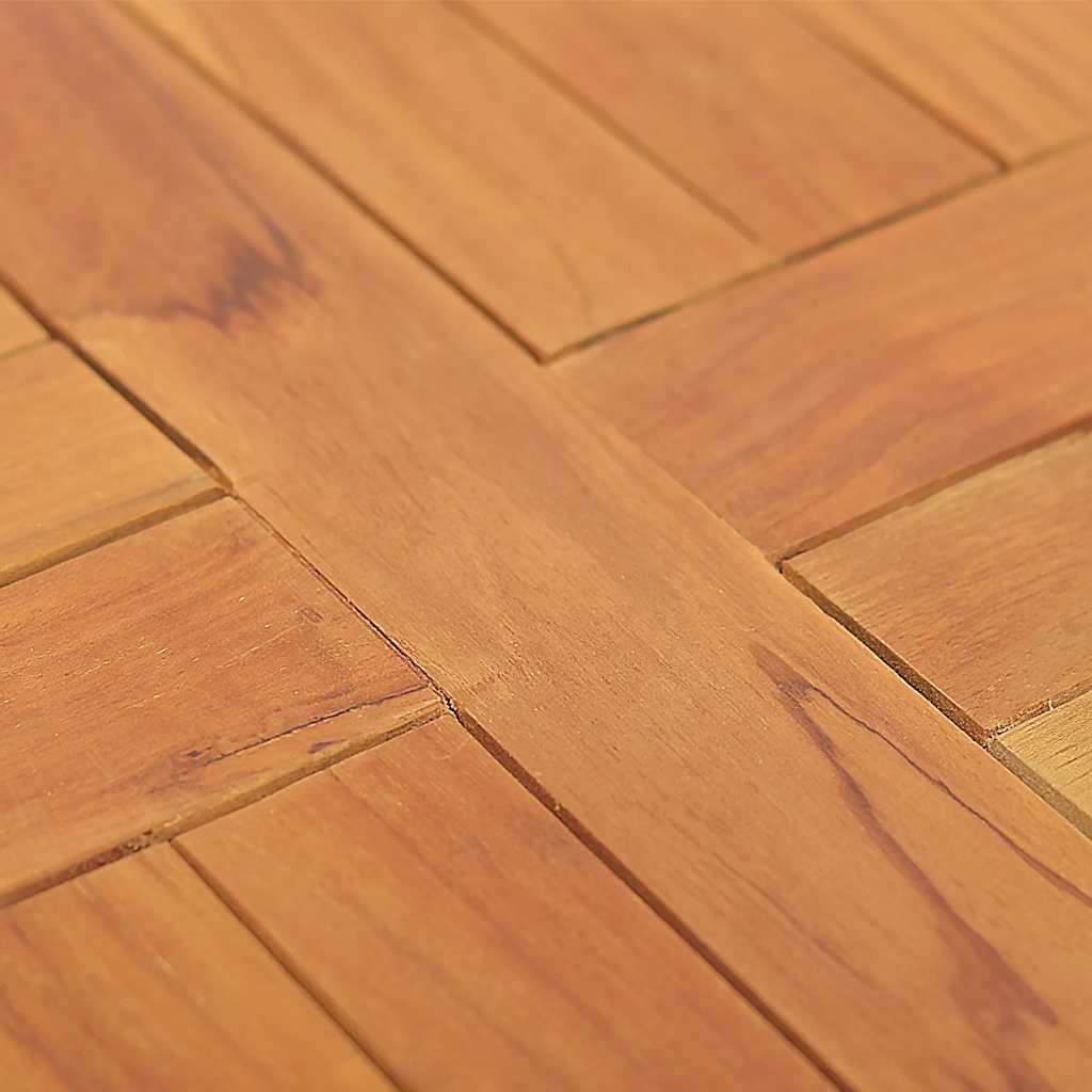 Piano Tavolo in Legno Massello di Teak Rotondo 2,5 cm 40 cm 316153