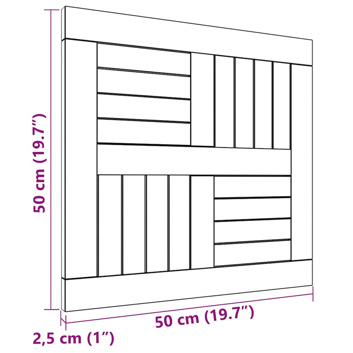 Piano Tavolo Quadrato 50x50x2,5 cm in Legno Massello di Teak cod mxl 72007