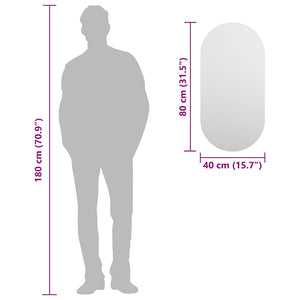 Specchio-Specchio decorativo 80x40 cm in Vetro