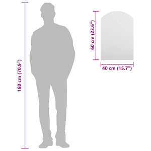 Specchio-Specchio Decorativo 60x40 cm in Vetro