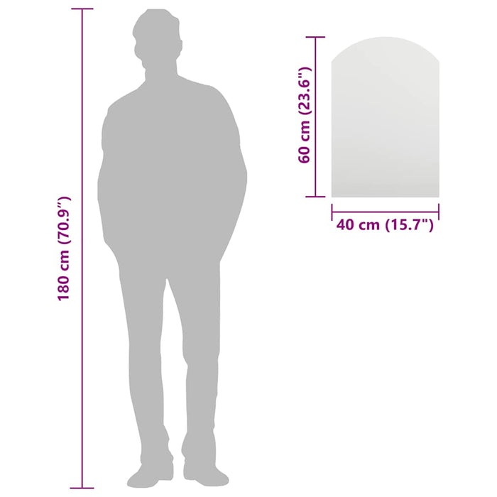 Specchio-Specchio Decorativo 60x40 cm in Vetro