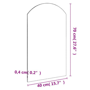 Specchio-Specchio decorativo 70x40 cm in Vetro