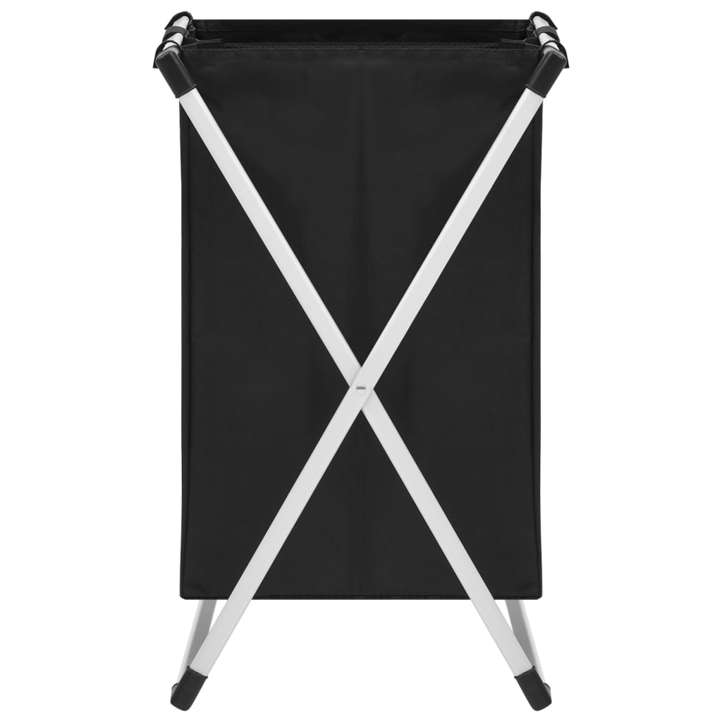 vidaXL Portabiancheria a 2 Sezioni Nero