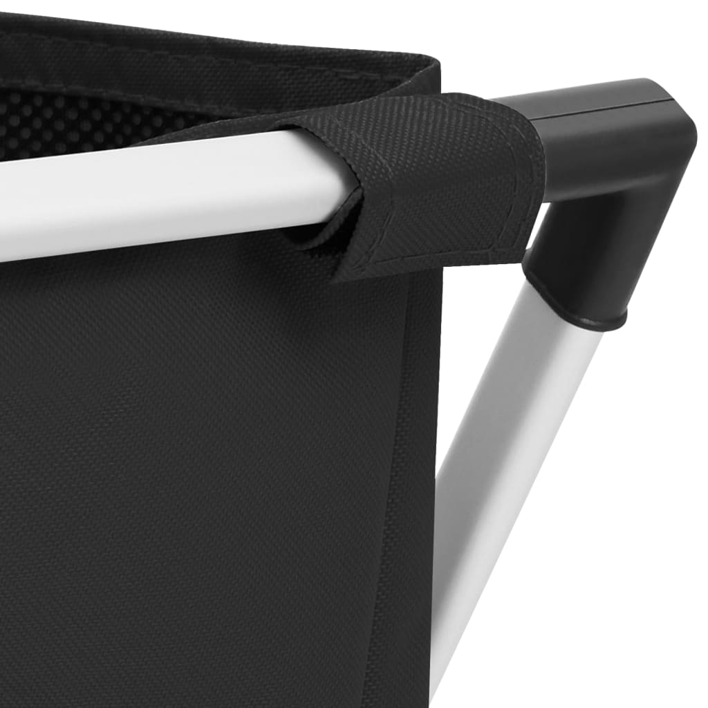 vidaXL Portabiancheria a 2 Sezioni Nero