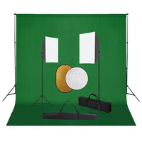 Kit per Studio Fotografico con Set Luci, Fondale e Riflettorecod mxl 96605