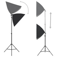 Kit per Studio Fotografico con Set Luci, Fondale e Riflettorecod mxl 96605