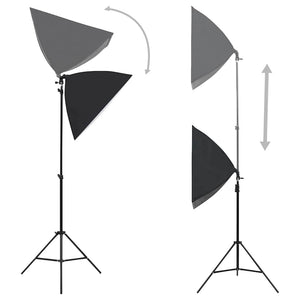 Kit per Studio Fotografico con Set Luci, Fondale e Riflettorecod mxl 96605