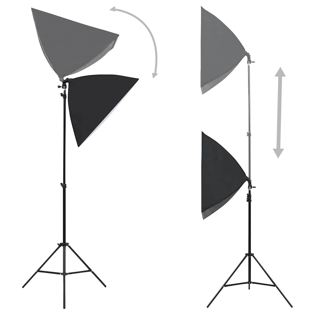 Kit per Studio Fotografico con Set Luci, Fondale e Riflettore 3067051