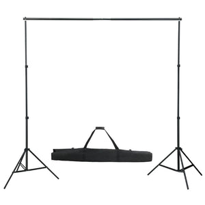 Kit professionale per studio fotografico con softbox fondale verde e riflettore 02_0001500