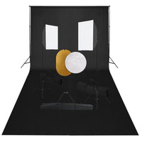 Kit professionale per studio fotografico 2 x Softbox fondale e riflettore 02_0001504