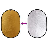 Kit professionale per studio fotografico con softbox e riflettore Oro Argento Luce soffusa Bianco Nero 02_0001425