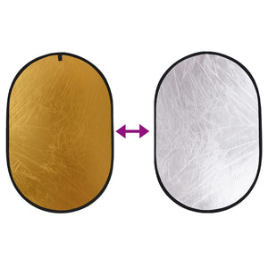 Kit professionale per studio fotografico con softbox e riflettore Oro Argento Luce soffusa Bianco Nero 02_0001425