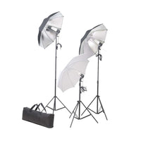 Kit professionale per studio fotografico con lampade per fondale e riflettore nero 02_0001466