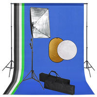 Kit Studio Fotografico con Luci Softbox Fondale e Riflettorecod mxl 96607