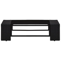 Set Divani da Giardino 9 pz con Cuscini in Polyrattan Nero cod mxl 36139