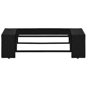 Set Divani da Giardino 9 pz con Cuscini in Polyrattan Nero cod mxl 36139