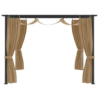 Gazebo 4x3 m Grigio Talpa 3067230