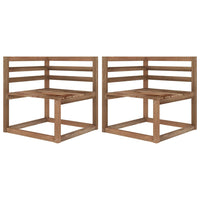 Divano da Giardino Pallet 2 Posti Cuscini Blu Chiaro Legno Pino 3067276