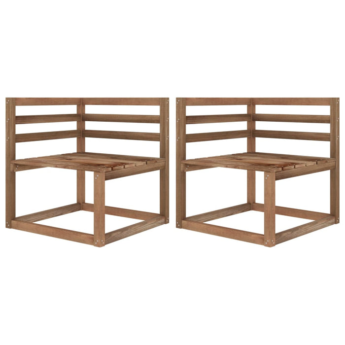 Divano da Giardino Pallet 2 Posti Cuscini Blu Chiaro Legno Pino 3067276
