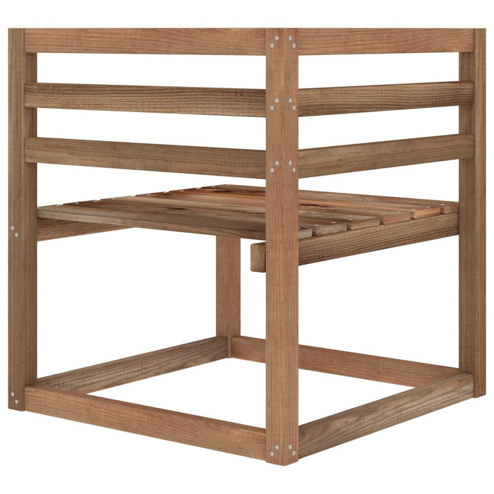 Divano da Giardino Pallet 2 Posti Cuscini Blu Chiaro Legno Pino 3067276