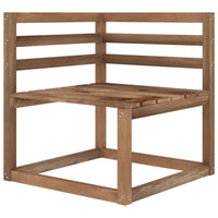 Divano da Giardino Pallet 2 Posti con Cuscini Blu Legno di Pino 3067282