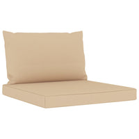 Set Divani da Giardino 6 pz con Cuscini Beige cod mxl 38140