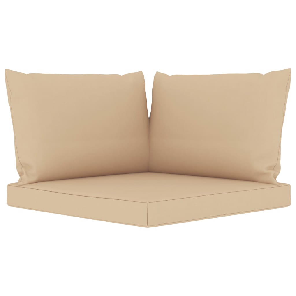 Set Divani da Giardino 6 pz con Cuscini Beige cod mxl 38140