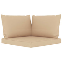 Set Divani da Giardino 6 pz con Cuscini Beige cod mxl 38140