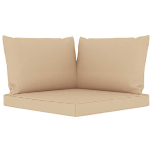 Set Divani da Giardino 6 pz con Cuscini Beige cod mxl 38140